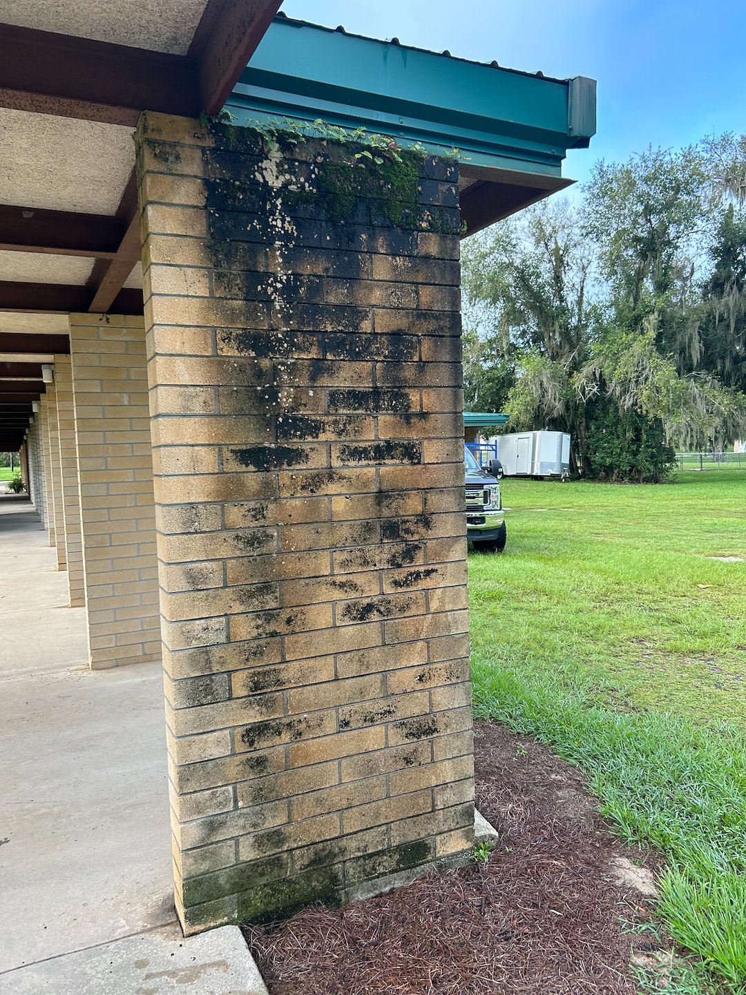 Pressure Washing At Bartow Church 